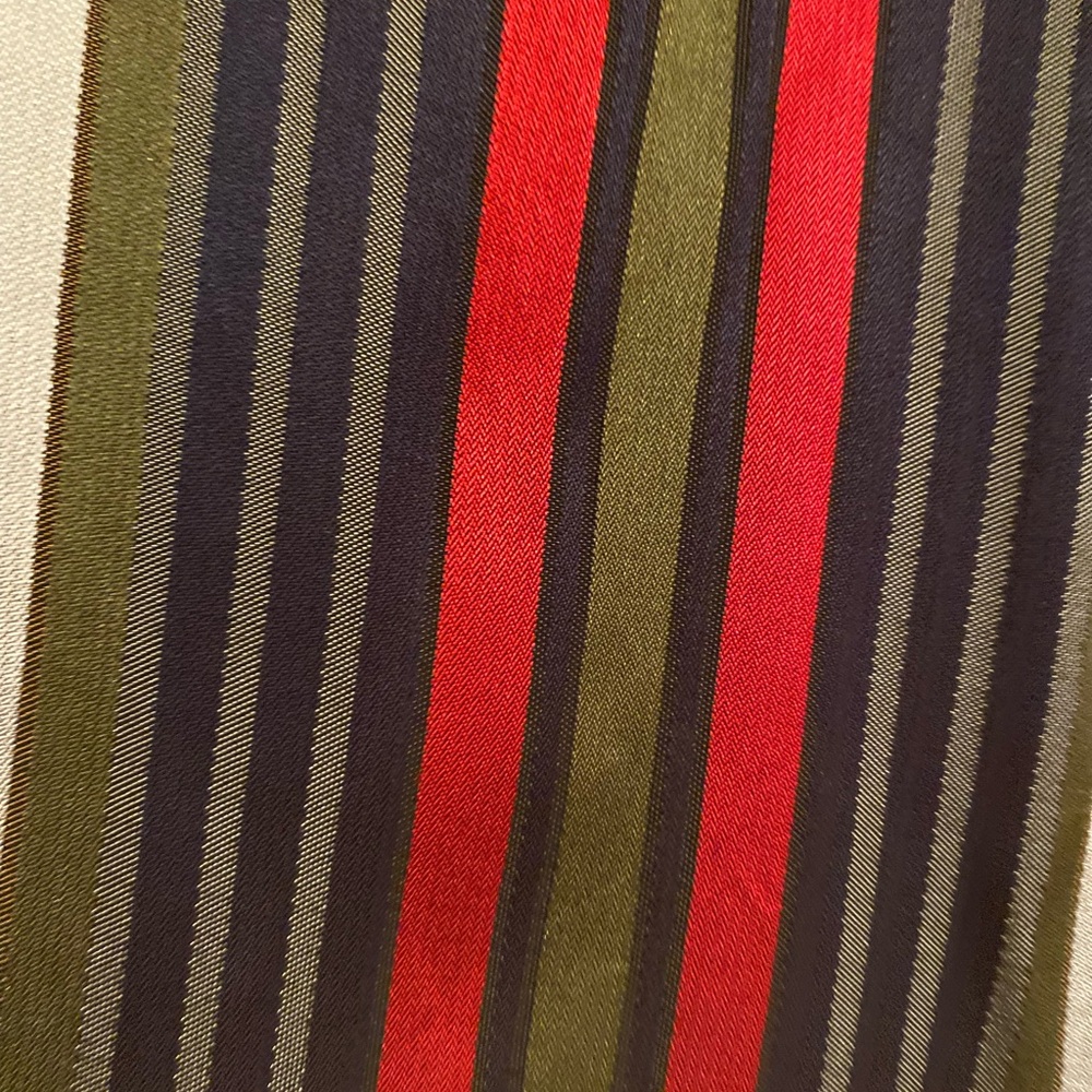 ZARA TRF Striped multicolored skirt attached belt - Picture 8 of 9